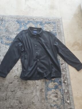 Men's Black Button-Up Jacket by Tommy Bahama